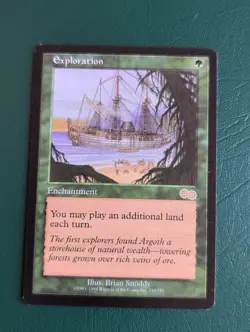 Exploration - Urza's Saga - MTG Magic the Gathering Vintage - LP - Image 1