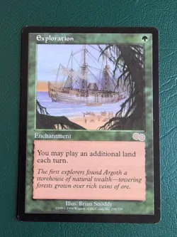 Exploration - Urza's Saga - MTG Magic the Gathering Vintage - LP - Image 2