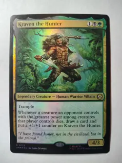 Kraven the Hunter 133 R Marvel's Spider-Man Magic: The Gathering Foil Near Mint - Image 1