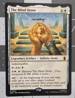 MTG Marvel Super Heroes - The Mind Stone - MSH 0021 - NM Mythic Infinity Stone - Image 1