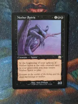 MTG Magic the Gathering - 1 x Nether Spirit - Mercadian Masques - EX L2 - Image 1