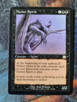 MTG Magic the Gathering - 1 x Nether Spirit - Mercadian Masques - EX L1 - Image 1