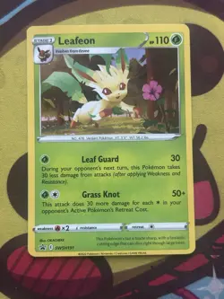 Pokemon Leafeon SWSH191 - Black Star Promo - Excellent - Image 1