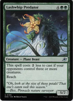x4 Lashwhip Predator U Edge of Eternities 195 NM MTG - Image 1
