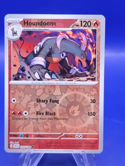 Houndoom - 034/198 Scarlet & Violet Reverse Holo Common Pokemon - NM/MINT - Image 1