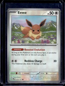 Eevee (Master Ball Pattern) 074/131 Holo Prismatic Evolutions Pokemon Holo NM - Image 1