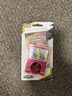 Pokemon Team Up Checklane Blister Pack Mimikyu SM163 - Image 1