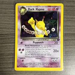 Pokemon Dark Hypno 9/82 Team Rocket Holo Rare WOTC Vintage 2000 - Image 1
