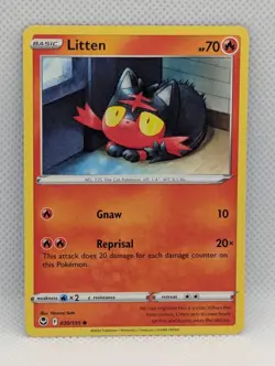 LITTEN 030/195 C SILVER TEMPEST POKEMON NM/M LITTEN - Image 1