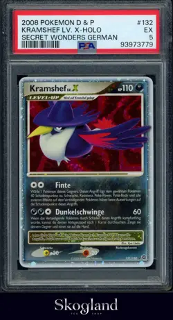 2008 POKEMON D&P KRAMSHEF LV.X HOLO SECRET WONDERS GERMAN PSA 5 EX - Image 1