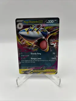 061/094 Mega Sharpedo ex Prize Pack Series 9 Pokemon TCG League Play Stamped PFL - Image 1