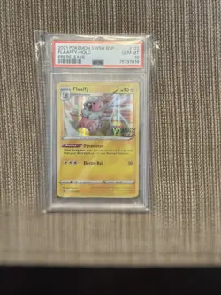 2021 Pokemon Sword And Shield Black Star Promo Flaaffy Holo Prerelease Swsh 122 - Image 1