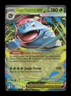 Mega Venusaur ex - Holo Double Rare ME01: Mega Evolution 003/132 NM Pokemon NM - Image 1