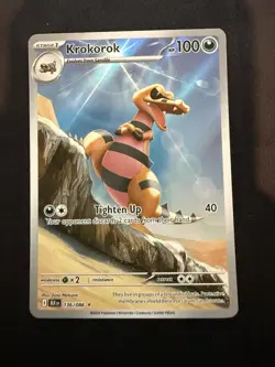 Pokemon TCG Krokorok 136/086 Sv: Black Bolt Illustration Rare Holo EN 2025 - Image 1