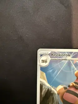 Pokemon TCG Krokorok 136/086 Sv: Black Bolt Illustration Rare Holo EN 2025 - Image 2
