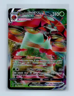 Pokemon tcg SWSH04: Vivid Voltage Orbeetle VMAX Near Mint or Better - Image 1