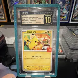 Pikachu 020/M-P Mega Evolution Promos McDonald's Promo Holo JP CGC 10 2025 - Image 1
