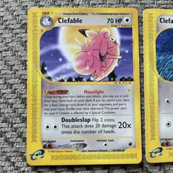Expedition Base Set Clefable 41/165 & Clefairy 101/165 Pokemon Cards! - Image 2