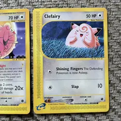 Expedition Base Set Clefable 41/165 & Clefairy 101/165 Pokemon Cards! - Image 3