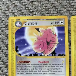 Expedition Base Set Clefable 41/165 & Clefairy 101/165 Pokemon Cards! - Image 4