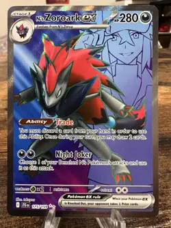 Pokemon TCG N's Zoroark EX Holo Ultra Rare Card Journey Together 175/159 - Image 1
