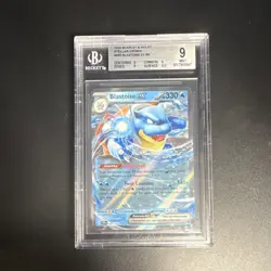 Pokemon Blastoise ex 030/142 Stellar Crown RR EX Holo BGS 9 - Image 1