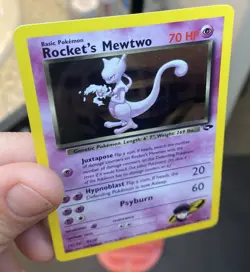 Rocket's Mewtwo 14/132 Team Rocket Holo Rare 70 HP EN 2000 WOTC - Image 4