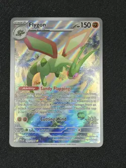 2025 Pokemon Phantasmal Flames TCG FLYGON 101/094 Full Art Illustration Rare - Image 1