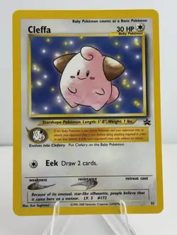 Cleffa 31/53 Wotc Black Star Promo Regular Pokemon NM/LP - Image 1