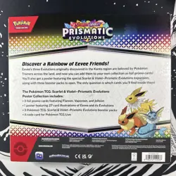 Pokemon Prismatic Evolutions Poster Collection Box Jolteon Flareon Vaporeon - Image 2