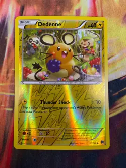 Dedenne 57/162 NM Reverse Holo BREAKthrough 2015 Pokemon TCG - Image 1