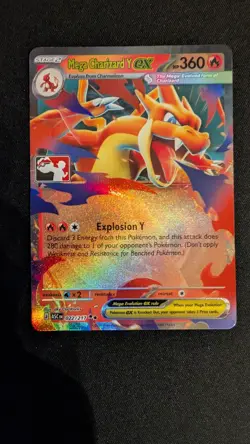 Mega Charizard Y ex 022/217 Holo Play Pokemon Stamped NM - Image 1