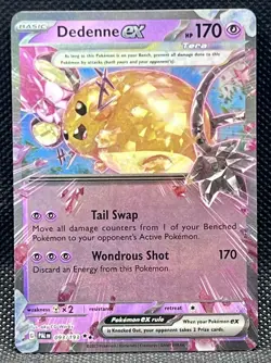 Pokemon TCG Dedenne Ex 93/193 Paldea Evolved - Image 1