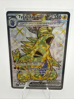 Pokemon TCG Tyranitar ex Tyranitar Ultra Rare Holo Obsidian Flames 211/197 - Image 1
