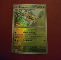 Pokemon Leafeon 005/131 Prismatic Evolution Master Ball Rare NM - Image 1
