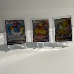 Pokemon TCG Evolving Skies Vaporeon Flareon Jolteon VMAX Lot 3 EN - Image 2