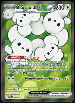 Maushold ex 233 Paradox Rift - Holo Pokemon NM/M (Ultra Rare) - Image 1