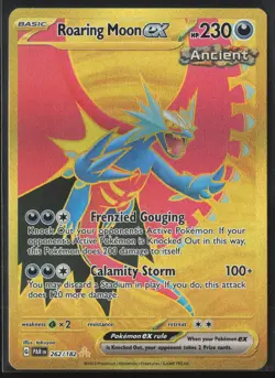 Roaring Moon ex - Hyper Rare SV04: Paradox Rift 262/182 NM Pokemon Card - Image 1