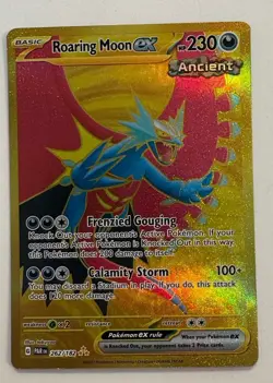 The Pokemon Company Roaring Moon ex Hyper Rare Full Art Holo SV04 262/182 EN - Image 1