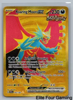Roaring Moon ex 262/182 Hyper Rare Paradox Rift Pokemon Holo Near Mint - Image 1