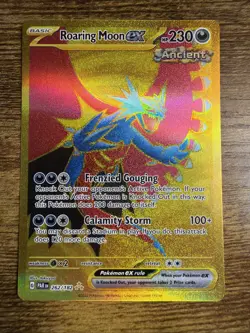 Roaring Moon ex 262/182 Hyper Rare Paradox Rift Pokemon NM - Image 1