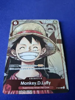 Monkey D Luffy (Alternate Art) P-001 25th Anniversary One Piece Promotion Card - Image 1