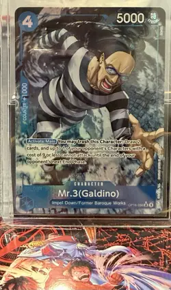 Mr.3 (Galdino) OP16-056 SR Alt Art English - One Piece - Pack To Sleeve Fresh! - Image 1