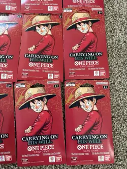 One Piece TCG OP-13 Carrying On His Will Sleeved Booster Pack Lot of 20 English - Image 2