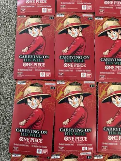 One Piece TCG OP-13 Carrying On His Will Sleeved Booster Pack Lot of 20 English - Image 5