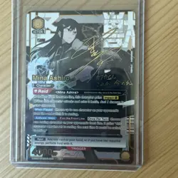 Signed Ashiro Mina UE12BT/KJ8-1-005 SR ☆☆ Kaiju No.8 Union Arena Foil (English) - Image 1
