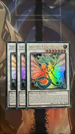 3x Ancient Fairy Dragon - RA01-EN030- Ultra Rare - 1st Edition - Yugioh Playset - Image 1