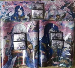 3 Types Of Mtg The Wandering Emperor Playmat Sleeves 50 Sheets Each 2 Pieces - Image 1