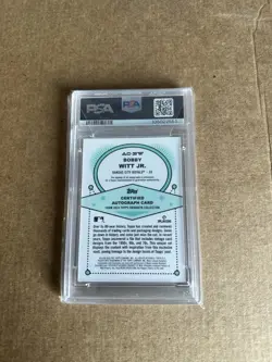 2024 Topps Brooklyn Collection Bobby Witt Jr. Black Auto PSA 10 - Image 2