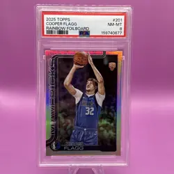 2025-26 Topps - Cooper Flagg #201 Rainbow Foilboard (RC) Dallas Mavericks PSA 9 - Image 1